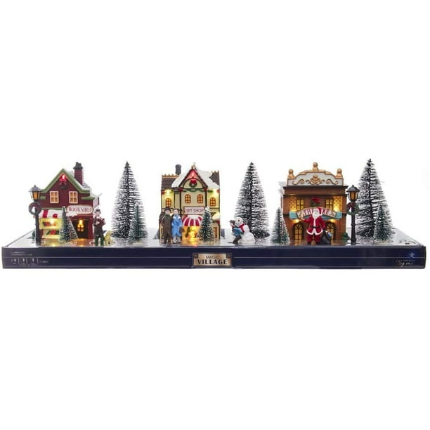 Multi Adler 10-Inch Battery-Operated LED Merry Scene Christmas Village Kurt S Multi Adler 10-Inch Battery-Operated LED Merry Scene Christmas Village Kurt S